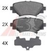 A.B.S. 35032 Brake Pad Set, disc brake